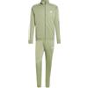 adidas Basic 3-stripes Tricot Track Suit Tuta Sportiva, Tent Green/Off White, XL Extra Tall Uomo