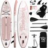 TIGERXBANG Stand up Paddle Board multifunzione gonfiabile con pompa a mano, pagaia regolabile e zaino da viaggio ISUP per adulti