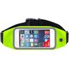 CCAIPU Marsupio Sportivo Running per Uomini e Donne,Marsupio con Foro per Cuffie, Schermo Tattile per Smartphone Trasparente e Tasca con Cerniera per Corsa Ciclismo Escursione Campeggio (Verde)