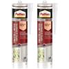 Pattex Silicone Sigillante Finestre Infissi, Marrone, Neutro a Basso Modulo, Elastico, per Serramenti, Porte, per Interni ed Esterni, Inodore, Cartuccia da 280 ml (Confezione da 2)