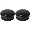 Westcott E-19002 00 Fermaporta rotondo in acciaio inossidabile, adatto alle porte e antiscivolo, 10 x 4 cm, 1200 g, nero (Confezione da 2)
