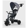 QPLAY ELITE PLATINUM Triciclo Evolutivo Girevole 360° GREY da 10 mesi a 6 anni