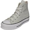 CONVERSE Chuck Taylor all Star Hi Lift Canvas Ltd, Sneaker Donna, Gray/Gray/White, 41 EU