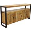 MIlani Home FOX - mobile in legno di mango con 4 ante