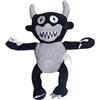 RxinDZ Rainbow Friends Plush Toys Suit,Blue Mouth Water Monster,Doctor's Head,Yellow Duck,Red Dragon,Long Hand Monster for Kids Birthday Easter and Fans Gifts (Black Cow)