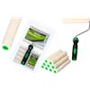 ToolSpace 10 Pezzi Rullo per Pittura - 15 cm Rulli Set Velur Poliacryl con Pelo Corto - Rulino per Verniciatura Verniciare - Ricambio con Manico - Kit Pitturare Pareti Interni Esterni - Superfici