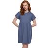 Urban Classics Abito da Donna Organico Empire Valance Vestito, Blu Vintage, XXXXXL