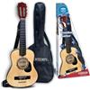 Bontempi Chitarra in legno 75 cm con tracolla e borsa Bontempi