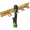 QLS Supporto da sci da parete per 4 paia di bastoncini da trekking nordic walking da 90 cm (non trattati)