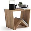 Mobili Fiver, Tavolino da salotto Emma, Rovere Rustico, Nobilitato, Tavolino da Salotto Moderno per divano, Made in Italy