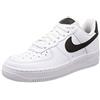Nike Wmns Air Force 1 '07, Scarpe da Basket Donna, White White Black, 37.5 EU