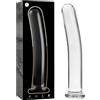 Ibiza Nebula Model 17 Dildo Borosilicate Glass 18.5x3cm Clear