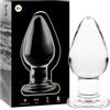 Ibiza Nebula Model 3 Anal Plug Borosilicate Glass 11x5cm Clear