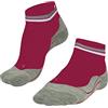 Falke Ru4 Endurance Short W Sso Cotone Filo Funzionale Antivesciche, Calzini da corsa Donna, Rosso Rose 8564, 39-40