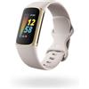 Fitbit Charge 5 Braccialetto per rilevamento di attivita Oro e Bianco