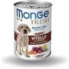 MONGE CANE FRESH PUPPY BOCCONI IN PATE\' AL VITELLO CON ORTAGGI DA 400 GR IN LATTINA 400g