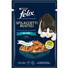 PURINA GATTO FELIX SFILACCETTI RUSTICI IN SALSA CON TONNO DA 80 GR IN BUSTINA 80g