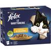 PURINA FELIX AGAIL GATTO GHIOTTONERIE VARIETA\' IN GELATINA PLATESSA TONNO CONIGLIO AGNELLO 12 BUSTE DA 85 GR 85g