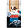 SHEBA GATTO DELICE DU JOUR DELICES GOURMANDS TASTE OF PARIS MANZO E PESCE BIANCO 6 BUSTE DA 50 GR 50g