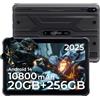 HOTWAV R10 Pro 2025 Tablet Rugged Android 14, 10.1 Pollici HD+ Tablet Robusto 10800mAh, 20GB+256GB/1TB TF Tablets, 13MP+5MP Octa-Core IP68 Tablets Impermeabile Dual SIM 4G-LTE/5G WiFi/Face ID/GPS/OTG