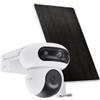 Ezviz Hb90/Sp Telecamera Motorizzata Da Esterno A Batteria + Solar Panel- Doppio Obiettivo 2K+ Color Night Vision Human Detection Audio Bidirezionale Vocal Control