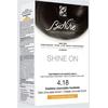 Bionike Shine on castano cioccolato fondente 4,18 flacone 75 ml + tubo 50 ml