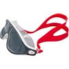Speedo Unisex Biofuse Rift Mask Swimming Goggles | Open Water Swim Mask | Anti-Fog | Anti-Leak, Red/Smoke, One Size