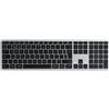 Satechi Slim X3 Tastiera Wireless Bluetooth Retroilluminata Con Tastierino - Multi-Dispositivo - Per Macbook Pro/Air M2/M1, iPad Pro/Air M2/M1, Mac Mini M2, iMac M1 (Grigio Siderale,Layout UK Qwerty)