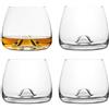 Final Touch 4 bicchieri da whisky in cristallo realizzati con DuraSHIELD Titanium rinforzati per una maggiore durata, altezza 9 cm, 300 ml, confezione da 4 pezzi