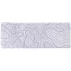 lachineuse - Tappetino per mouse XXL - Mappa topografica - Bianco - 800 x 300 x 3 mm - Decorazione originale - Antiscivolo e resistente all'acqua - Decorazione per ufficio - Idea regalo Giappone Asia