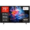 TCL 75V6C Smart LED TV Direct da 75, HDR 4K, con tecnologia Google TV (Dolby Audio, Motion Clarity, compatibile con Google Assistant e Alexa)