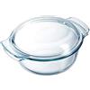 Pyrex Classic Casseruola tonda con coperchio a tegame in vetro borosilicato, 4.9 L