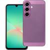 BREEZY CUSTODIA BACK COVER SHELL RIGIDA ANTISCIVOLO TRAFORATA PER SAMSUNG GALAXY A26 5G PURPLE