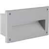 Eglo Leuchten my light Faretto da incasso Zimba in alluminio grigio rettangolare da esterno IP44 1XE14 88575/20