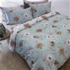 COGAL Completo letto in raso con balza a giorno