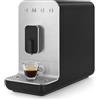 Smeg, Macchina da Caffè Espresso Automatica BCC01BLMEU, Macinacaffè Integrato, Sistema Thermoblock, Serbatoio Acqua da 1,4 L, Dimensioni Compatte, 1350W, Nero