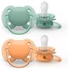 PHILIPS SpA Succhietto Ultra Soft 0-6m Non Decorato Neutro Philips Avent 2 Pezzi