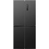 Bomann, KG7358-Black Frigo e congelatore 362 L Nero, sistema MultiAirflow, Total No Frost, touch screen LED, risparmio energetico, frigorifero 237 L + congelatore 125 L, 39 dB, 180x79x62 cm