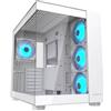 COUGAR FV150 White RGB Case Midi Tower Vetro Temprato No-Power ATX/mATX/Mini-ITX