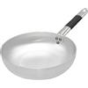 Baldassare Agnelli Pentole Agnelli ALMC111BPIC24 Linea Alluminio Induzione Padella Svasata Alta, Fondo a Induzione con 1 Manico Cool, 24 cm