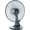 WESTIM Ventilatore da Tavolo a Pale Diametro 30 cm Oscillante 3 Velocità 40 W colore Grigio e Nero - ZNG30