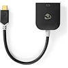NEDIS Adattatore USB | USB 3.0 Gen 1 | USB-CT maschio | VGA femmina 15p | 0.20 m | Rotondo | placcato oro | PVC | Antracite | Window Box con Euro Lock