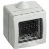 Bticino Spa Custodia IP55 con Base e Portello di Protezione per 2 modulo Matix Bticino 25502