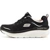 Skechers D'lux Walker Infinite Motion, Scarpe Da Ginnastica Donna, Nero, 37.5 EU