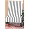 Corredocasa Tenda da Sole a Righe o Tinta Unita per esterno Balcone Veranda Terrazzo terrazzino casa con Anelli e Ganci Tessuto Resistente da Esterno (Grigio, 140L x 250A cm (1 Pannelli))
