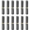QUARKZMAN 12pz Cerniere Botte Saldabili, 2-3/8 x 6/16 (Lxd) Cerniere Cilindro Staccabili Saldabili Acciaio Carbonio per Rampare Rimorchio Porte Battente Cancelli Metallo, 0.24 Perno OD