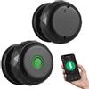 Swokely Smart Lock, serratura senza chiave con maniglia per porta con impronte digitali, telecomando tramite app TY, serratura smart 3-in-1 con impronte digitali/chiave/app per 35-55 mm, porta di tipo