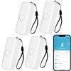 QXMH Sensore di movimento intelligente, sensore di movimento PIR WiFi per sistema di allarme, con monitoraggio remoto dell'app, attivazione di luci e scene, compatibile con Alexa.4PCS