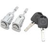 VHEUHZ 2 Cilindro della serratura Porta chiave davanti destro 604837167 + 604837168 sinistra compatibile con VW GOLF 4 IV Bora Lupo Polo Fabia
