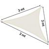 CILVANI Tenda a Vela Ombreggiante Cilvani Triangolare e Quadrata varie misure - MISURA: TRIANGOLARE 3x3x3